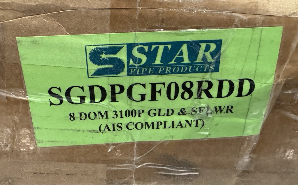 Star Pipe SGDPGF08RDD Ductile Iron Joint Restraint NEW! FREE SHIPPING!
