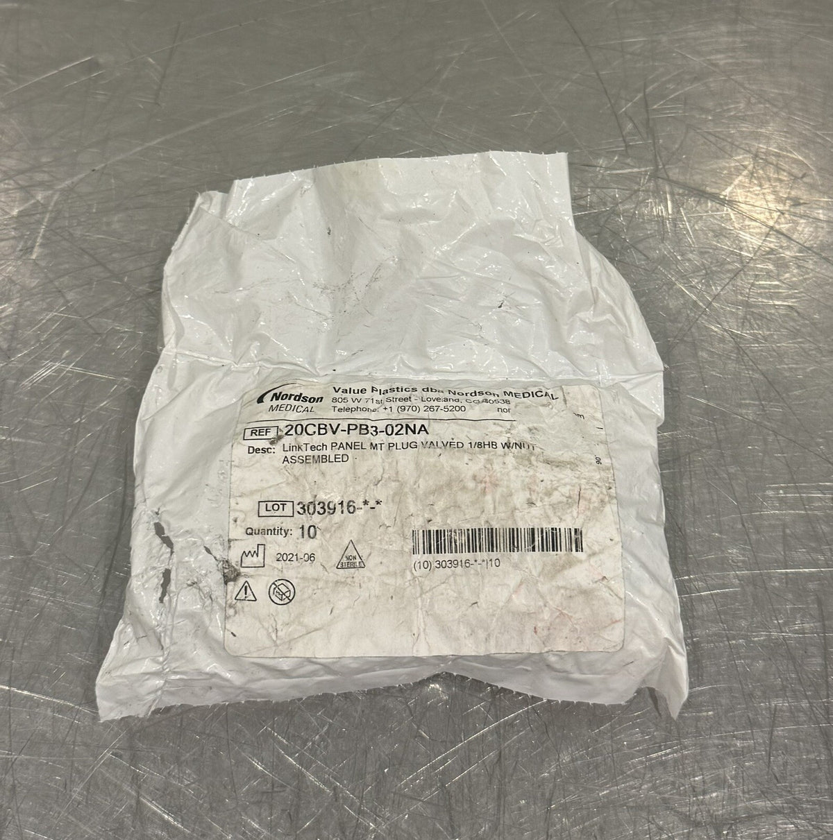 Nordson Medical 20CBV-PB3-02NA Quick Connect Coupling 10 Pack NEW! FREE SHIPPING