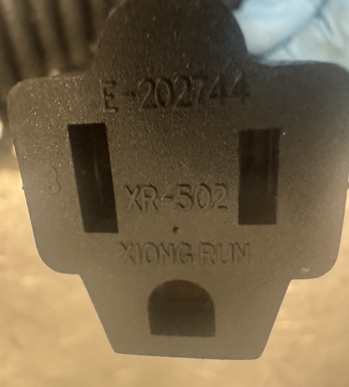 E218701 SJE00W 18AWGX3C 300V Power Cable Water Resistant Plug Assembly NEW!