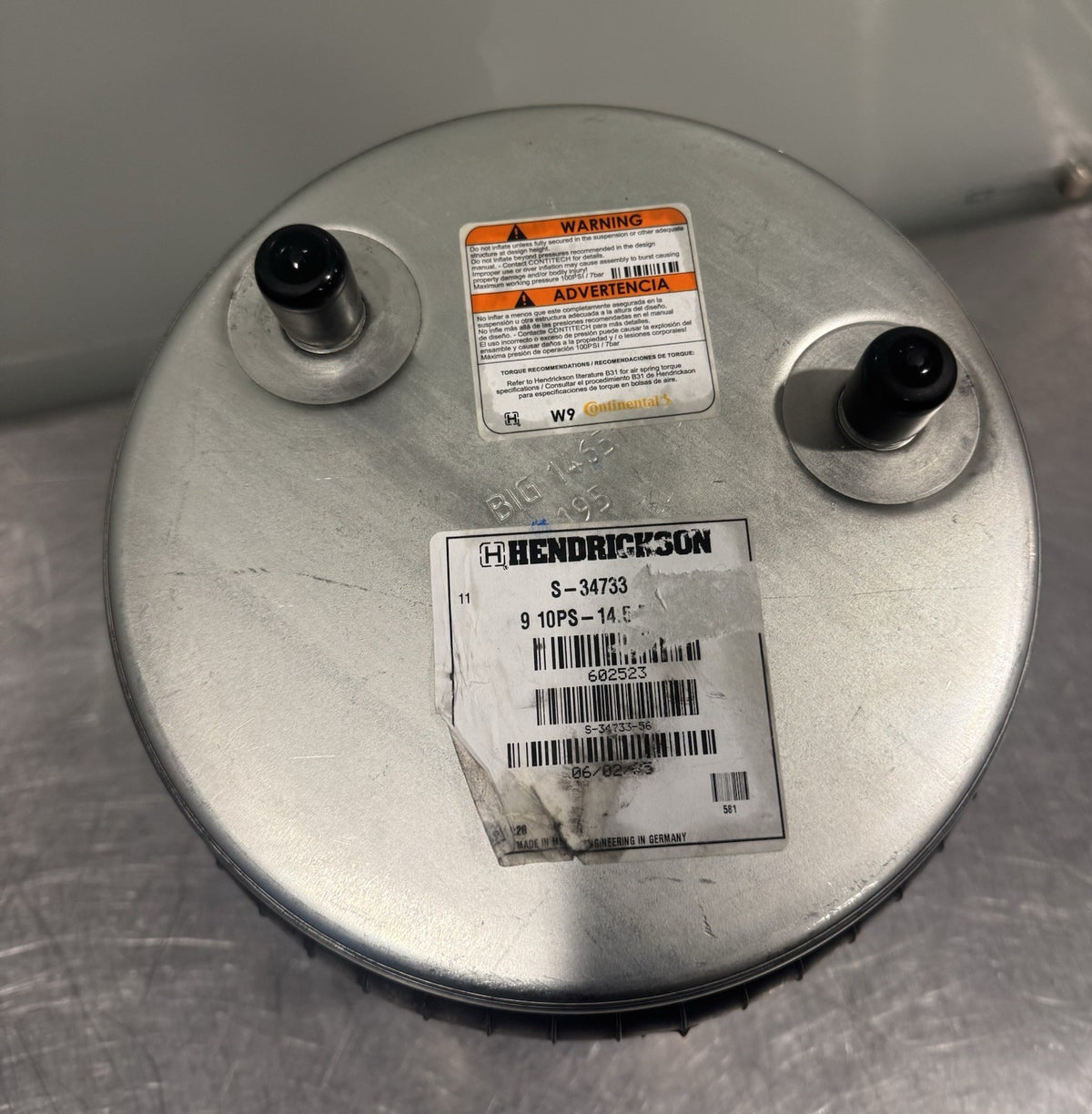 Hendrickson S-34733 Trailer Air Spring Bag Genuine NEW! FREE SHIPPING!