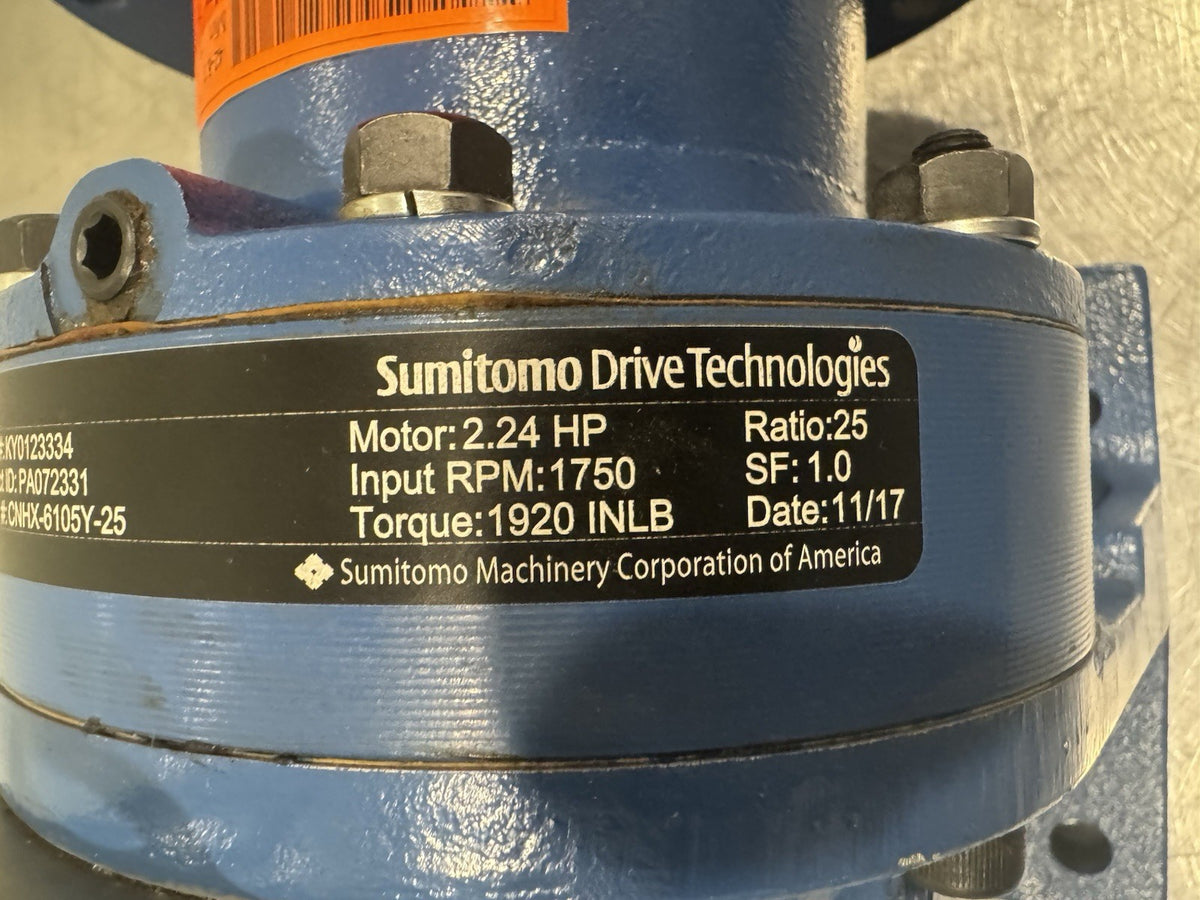 Sumitomo CNHX-6105Y-25 IN-Line Speed Reducer CNHX-6105Y-25-56C NEW! SHIPS FREE!