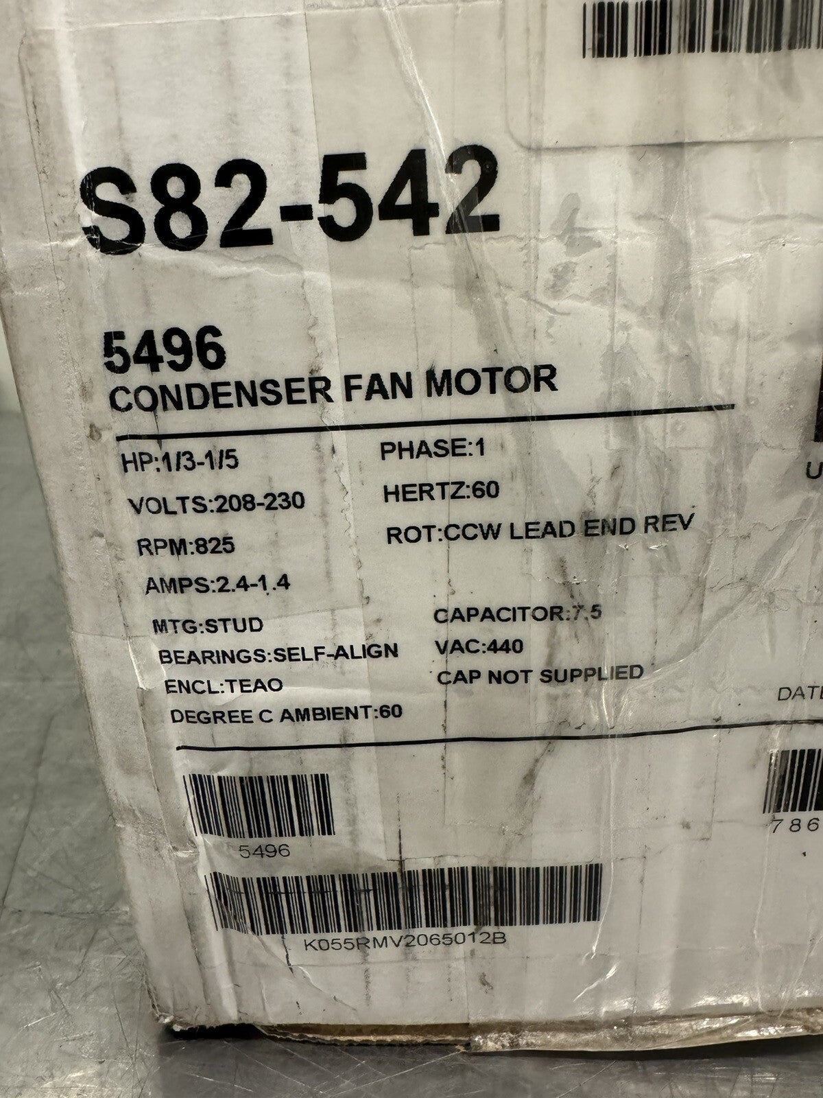 S82-542 US Motor Consolidator 1/3-1/5HP 208-230V 1PH NEW! FREE SHIPPING!