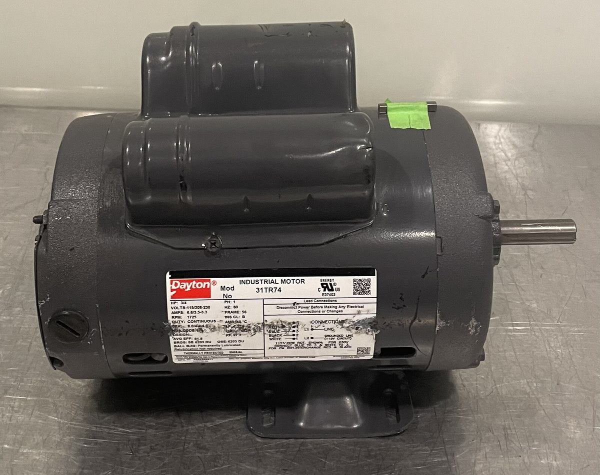 Dayton 31TR74 3/4HP 1PH 115/208-230V NEW! FREE SHIPPING!