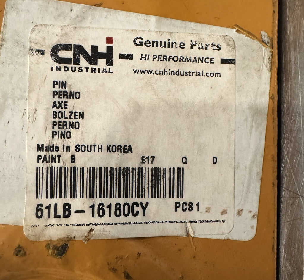 CNH 61LB-16180CY Pin Genuine Case New Holland NEW! FREE SHIPPING!