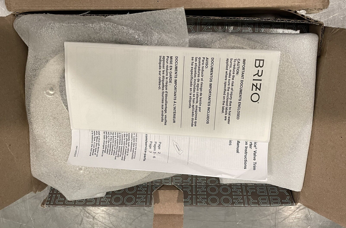 Brizo T75661-PN Rook Tempassure Integrated Thermostatic Trim W/ 6 Function Trim 