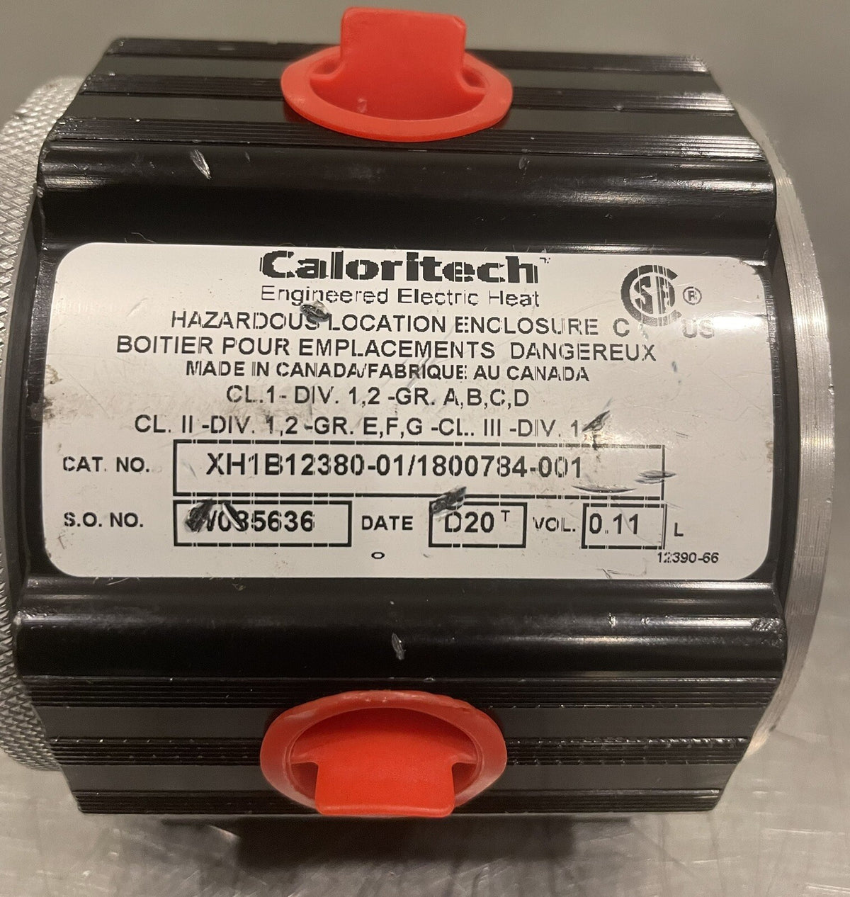 Caloritech Hazardous Location Enclosure XH1B12380-01/1800784-001 NEW! SHIPS FREE