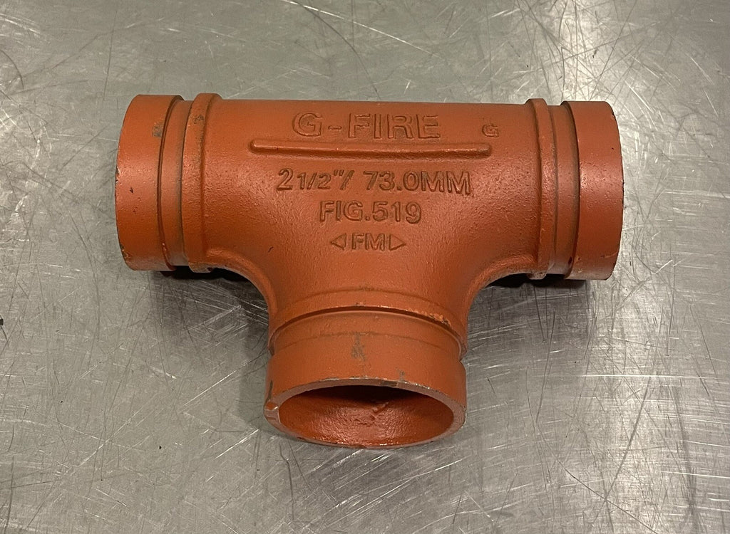 G-FIRE 519 2.5" Grooved Pipe Tee NEW! FREE SHIPPING!!