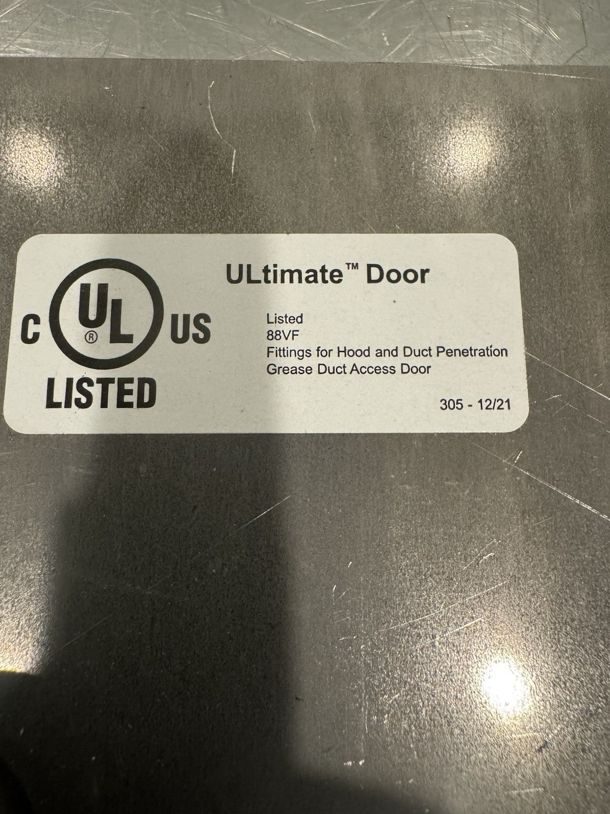 Ductmate ULtimate Door 14” x 10” Access Door High Temp Air Ducts Grease NEW!