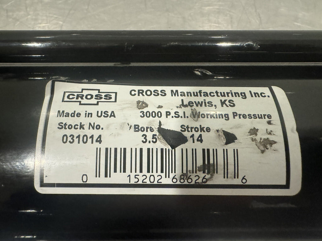Cross 031014 Hydraulic Cylinder Land Pride 300-216A NEW! FREE SHIPPING!
