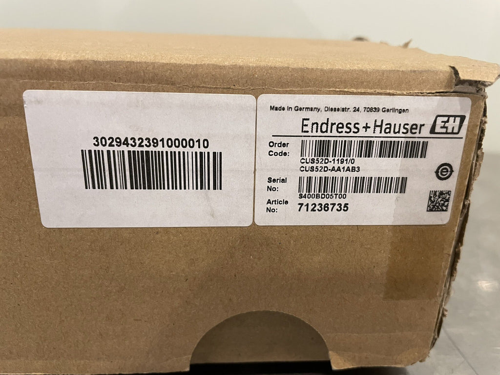 Endress+Hauser CUS52D-AA1AB3 Turbimax Tubidity Sensor 71236735 NEW FREE SHIPPING