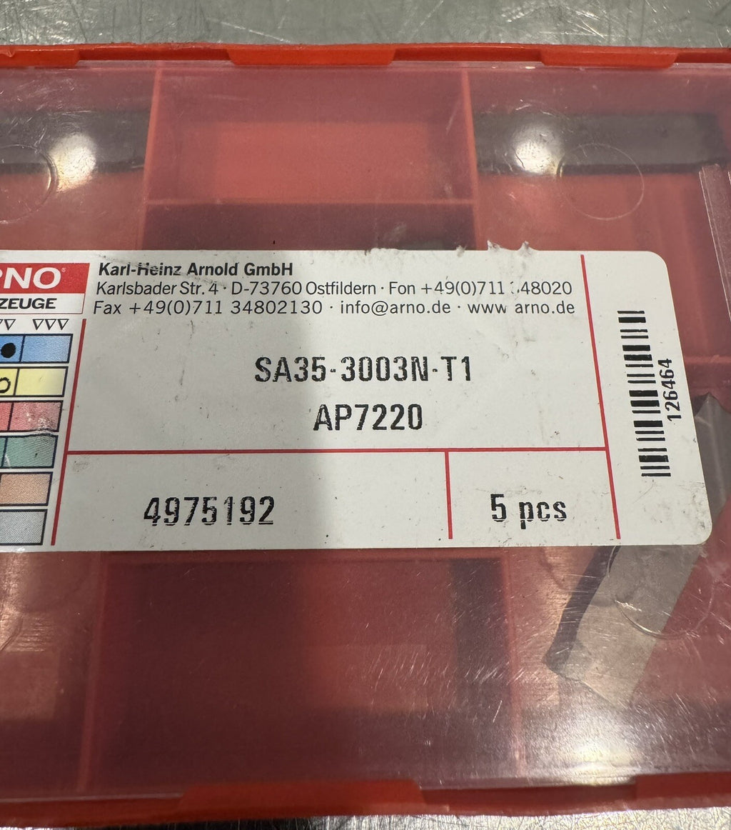 SA35-3003N-T1 Carbide Grooving Insert 4 PACK NEW! FREE SHIPPING!