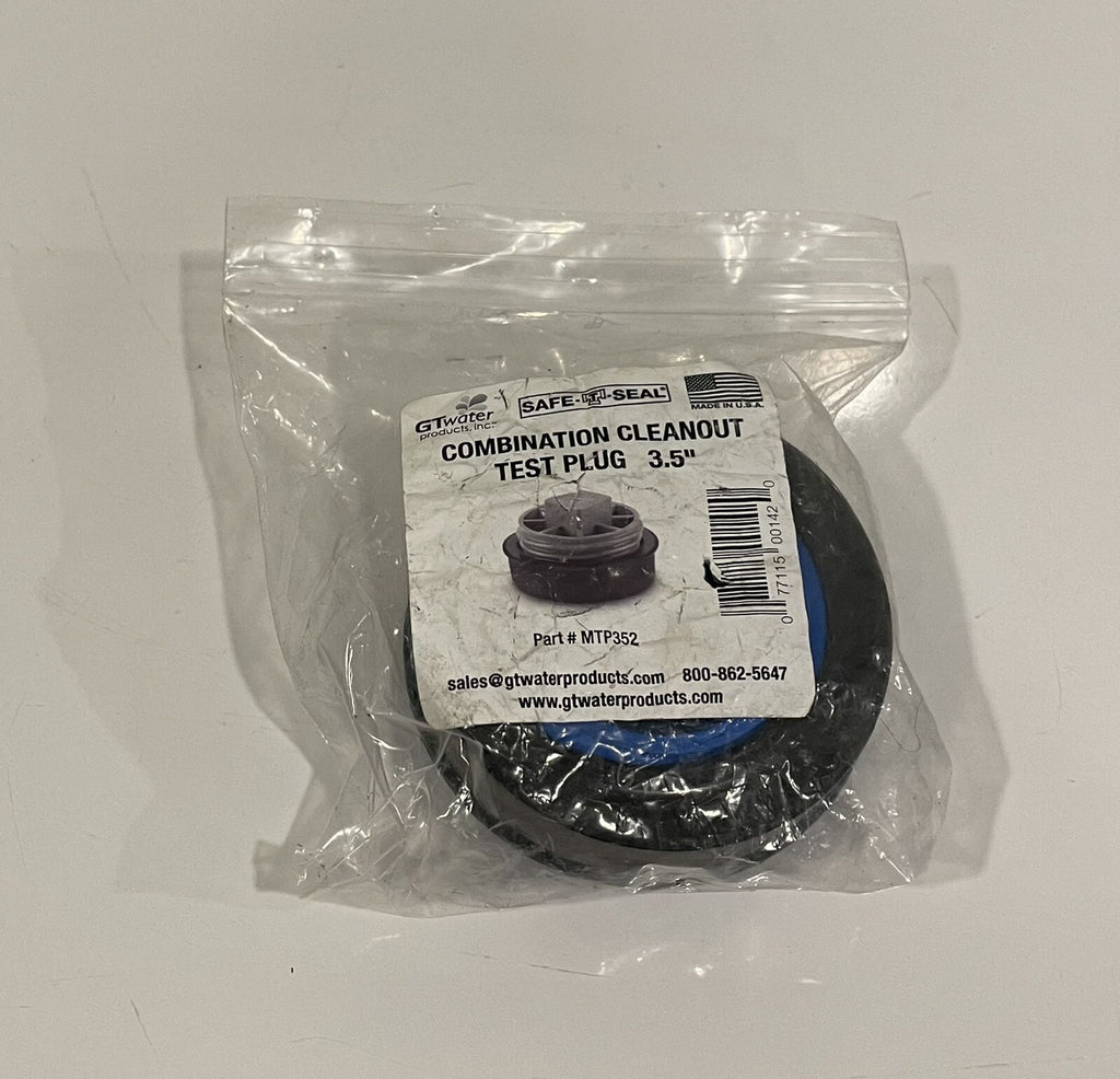 GT Water MTP352 Safe-T-Seal Combo Cleanout Mechanical Test Plug NEW! SHIPS FREE!