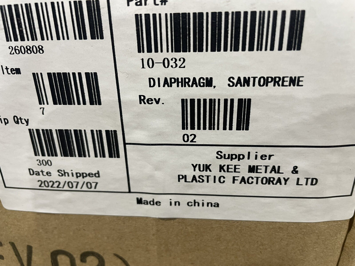 Warren Rupp 10-032 Sandpiper Santoprene Diaphragm NEW! FREE SHIPPING!