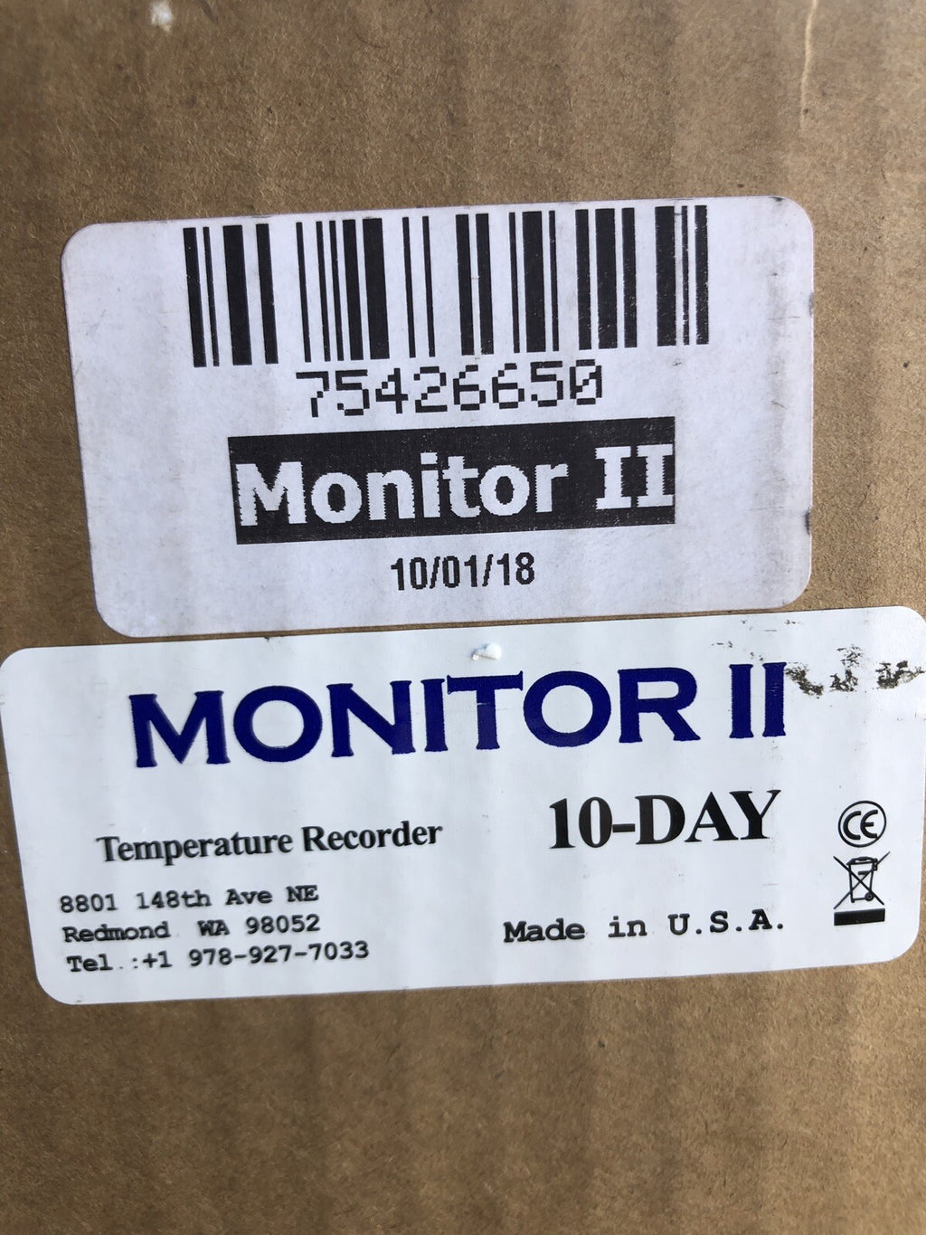 Monitor II 10 day Transit Temperature Recorder NEW!!! SHIPS FREE!!!