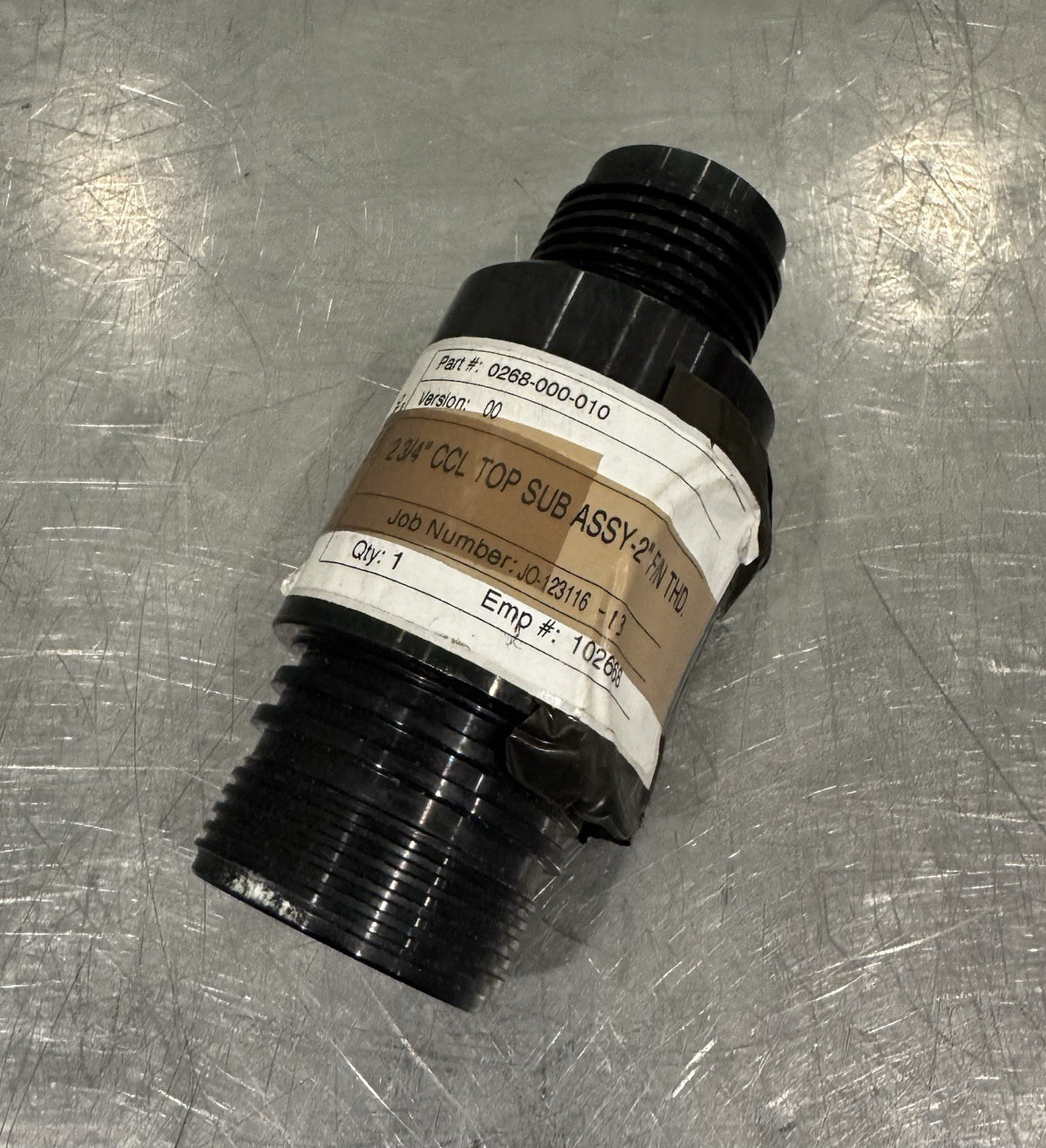 0268-000-010 2-3/4” CCL Top Sub ASSY-2” F/N Thread NEW! FREE SHIPPING!