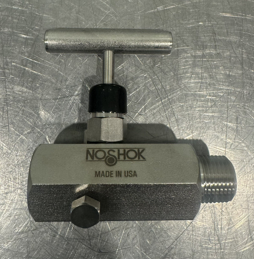 No Shock 604-MFS 1/2 NPT 316 SS Bleed Needle Valve NEW IN BOX! FREE SHIPPING!