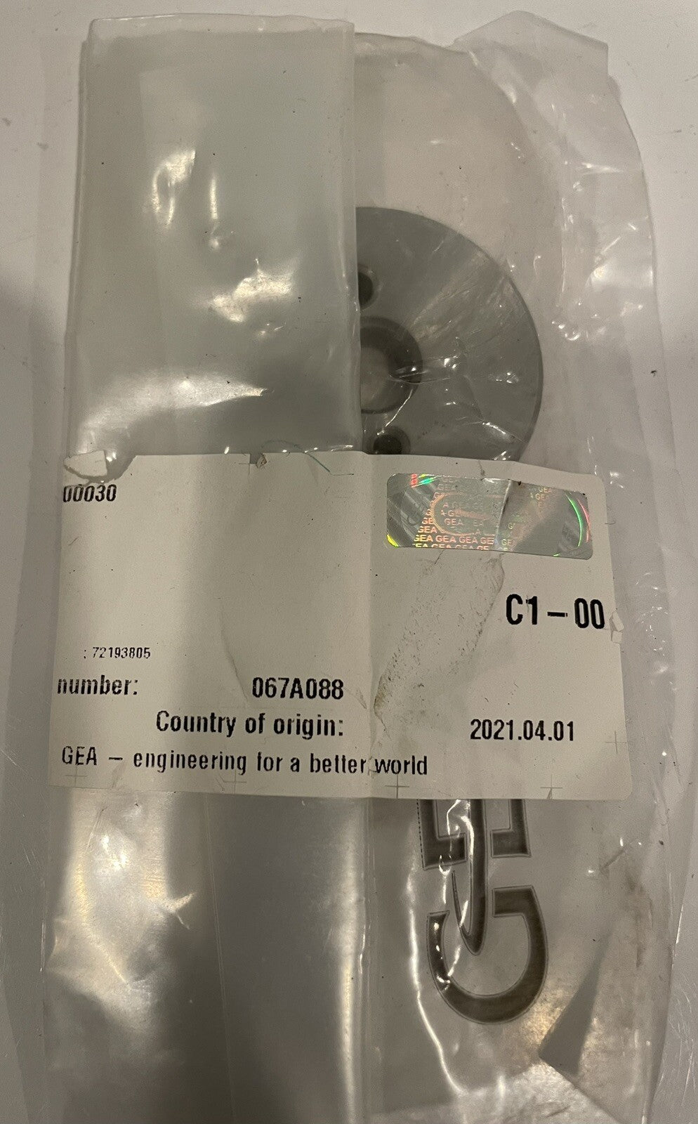 GEA Westfalia 067A088 Lock Washer NEW! FREE SHIPPING!