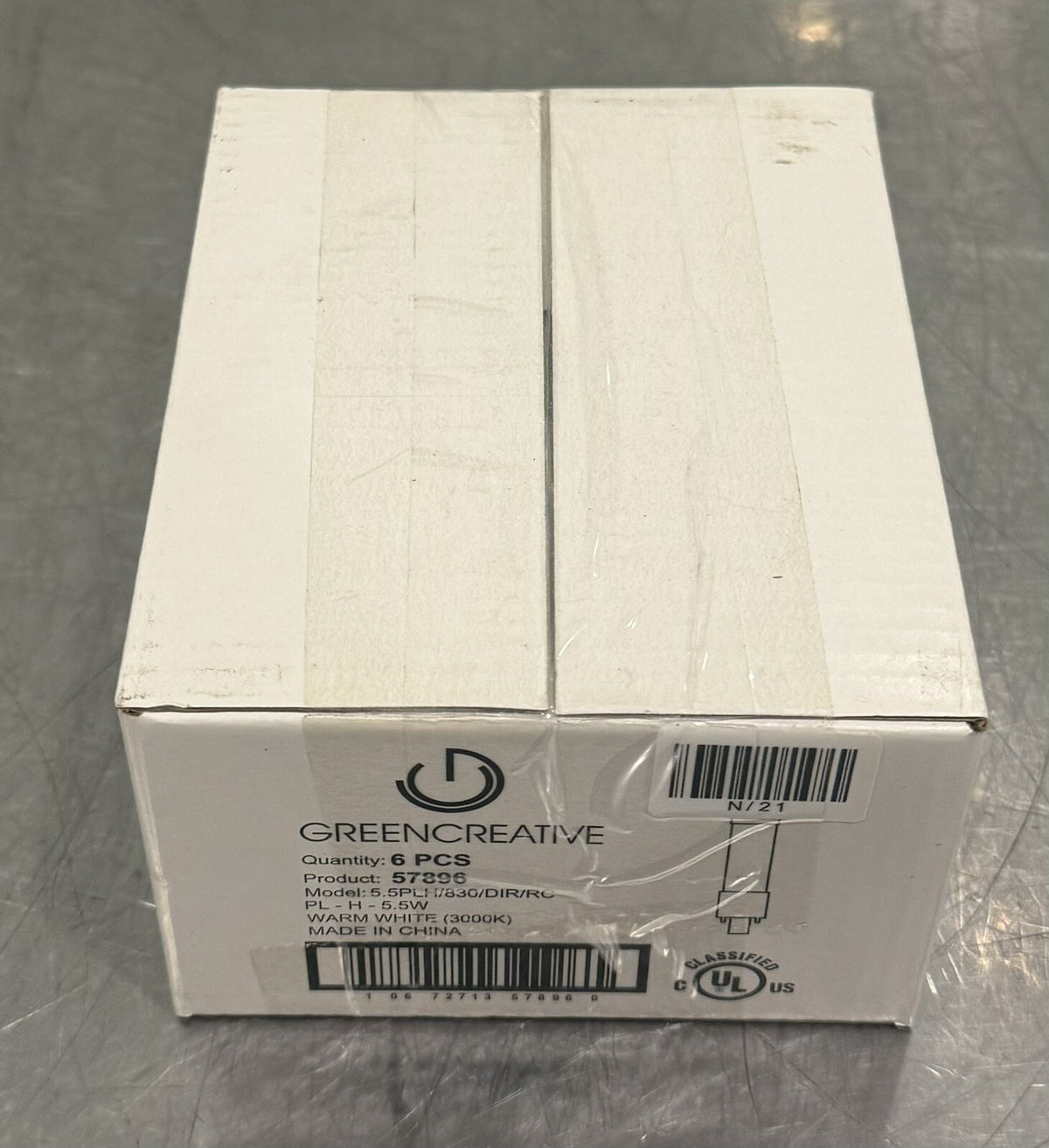 Green Creative 57896 LED Bulb 5.5W 3000K 6 PACK PL-H-5.5W NEW! FREE SHIPPING!