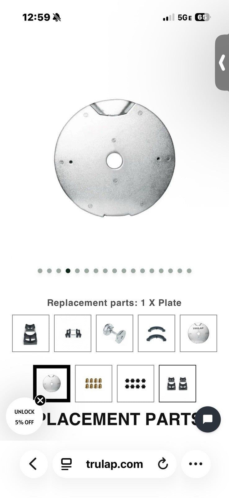Trulap 15# 384-2 Replacement Plates 12 PACK NEW IN BOX! FREE SHIPPING!