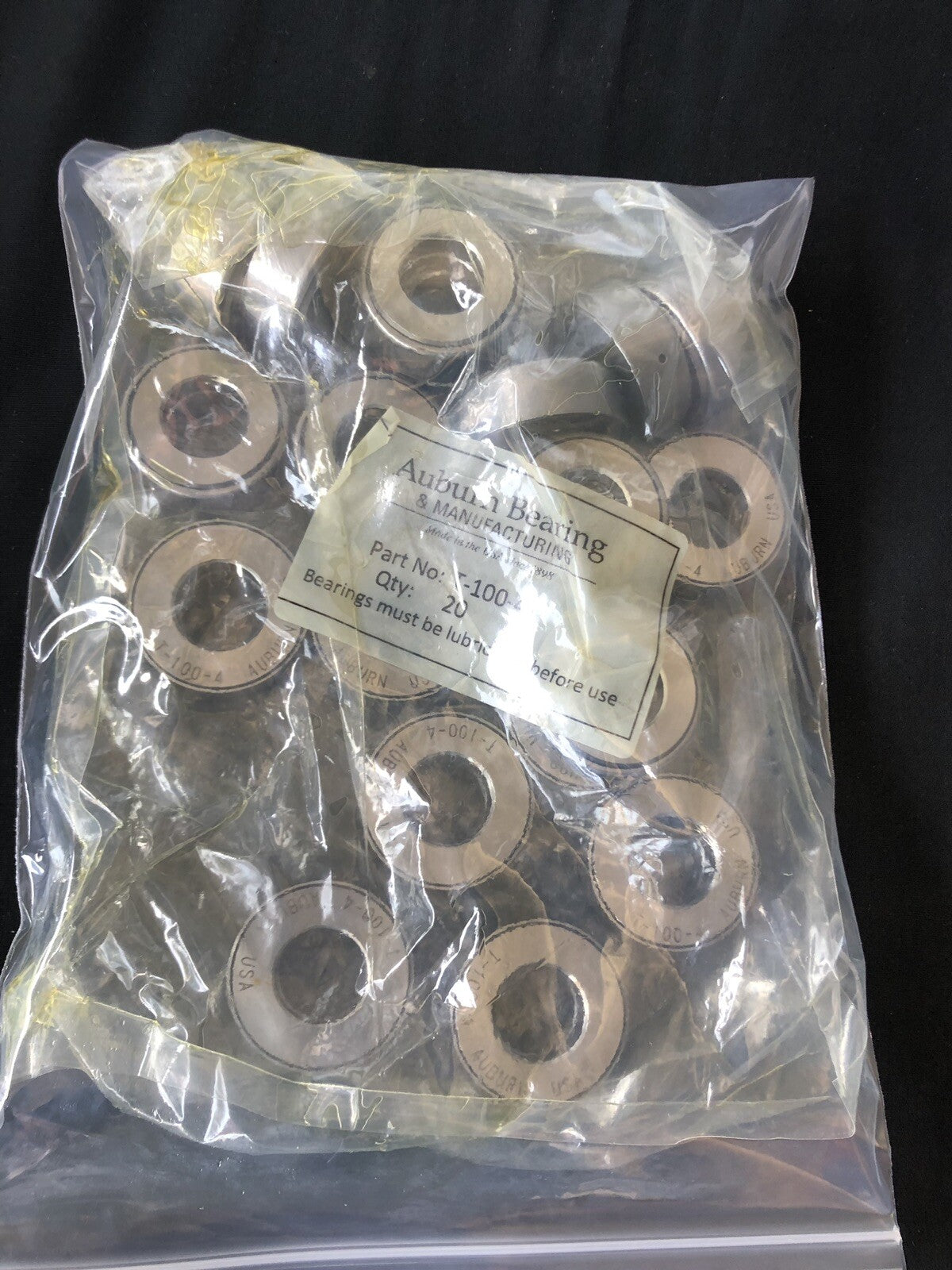 Auburn Bearing T-100-4 Thrust Ball Bearing NEW!!! FREE SHIPPING!!!