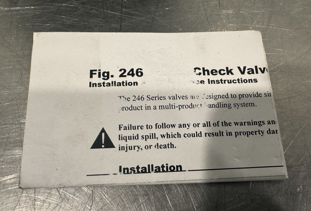 Morrison Bros. 246DRF0200 AV Swing Check Valve 3” Flanged NEW! FREE SHIPPING!
