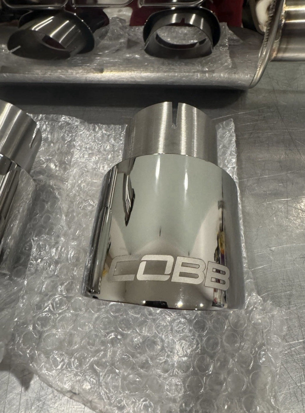 Cobb Muffler Cat Back Exhaust W/ Tips Stainless Steel NEW! FREE SHIPPING! 