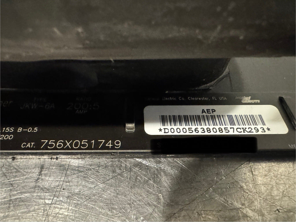 GE 756X051749 Current Transformer  200:5 JKW-6A NEW! FREE SHIPPING!