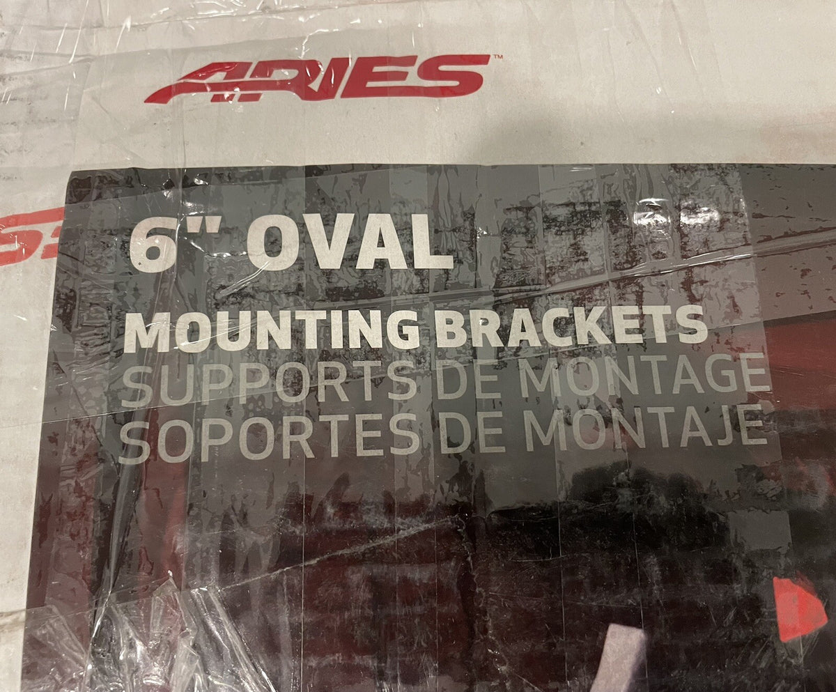 Aries 4508 Mounting Bracket Kit For 6” Oval Side Steps Black NEW IN BOX!