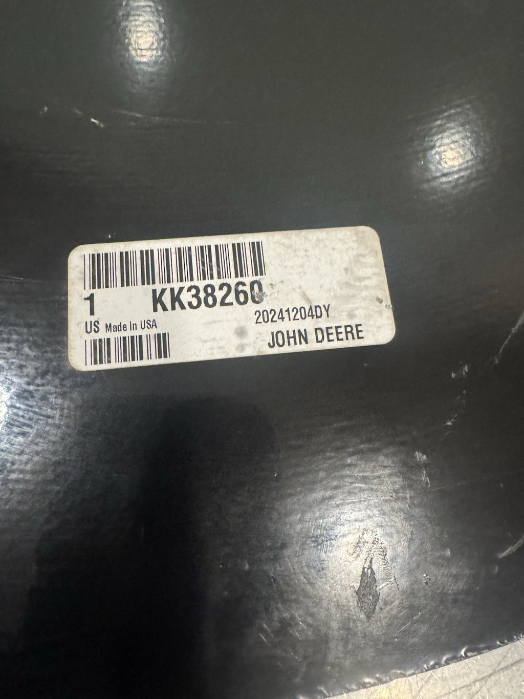 John Deere KK38260 Nutrient Applicator Distributor Disk NEW! NO BLADES!