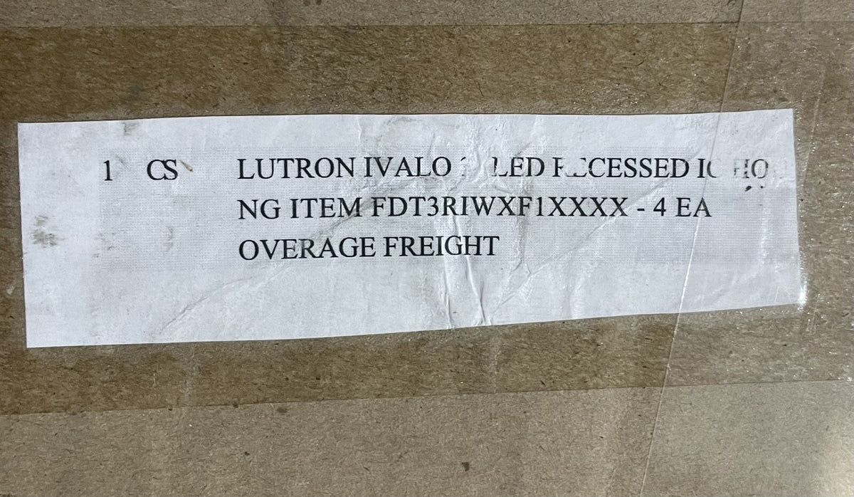 Lutron FDT3RIWX****F1XXXX Ivalo Finire 3” LED Recessed IC Housing 4 PACK NEW!
