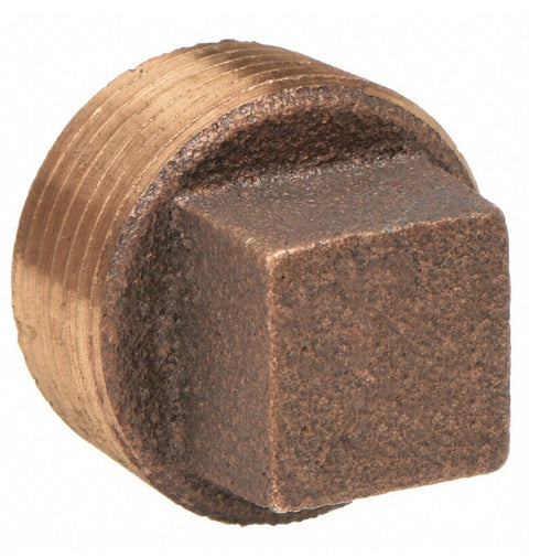 6RCV3 Cored Plug 2” Male NPT Red Brass NEW! FREE SHIPPING!