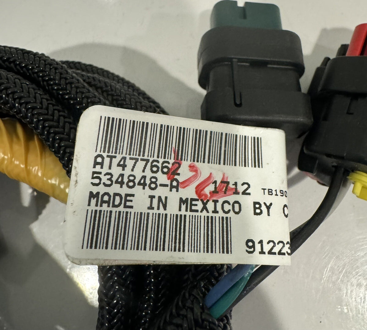John Deere AT477662 Horn Coolant Level Wire Harness NEW! FREE SHIPPING!
