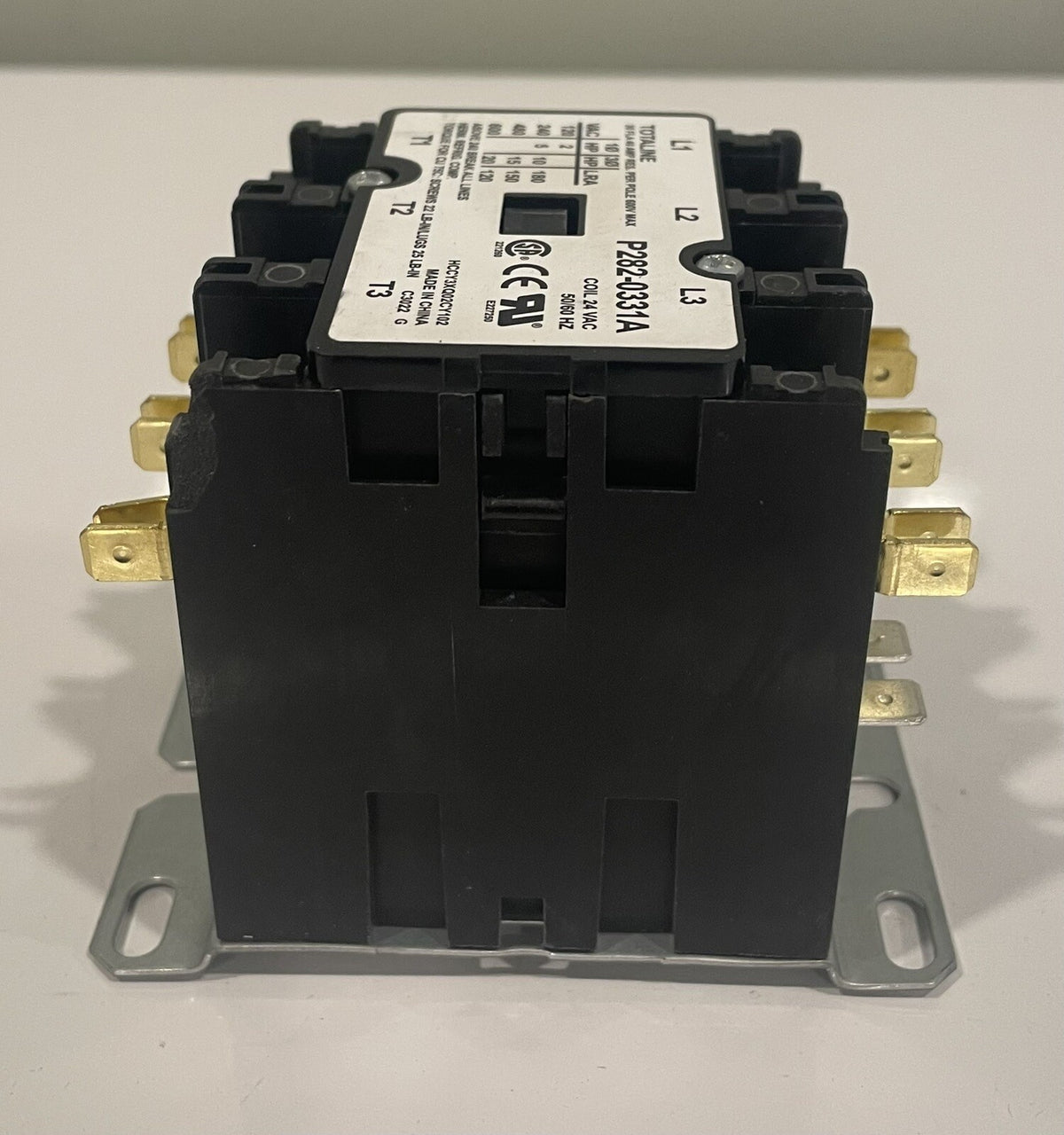 Totaline P282-0331A Definite Purpose Contactor 3 Pole 40A Res Coil 24 VAC NEW