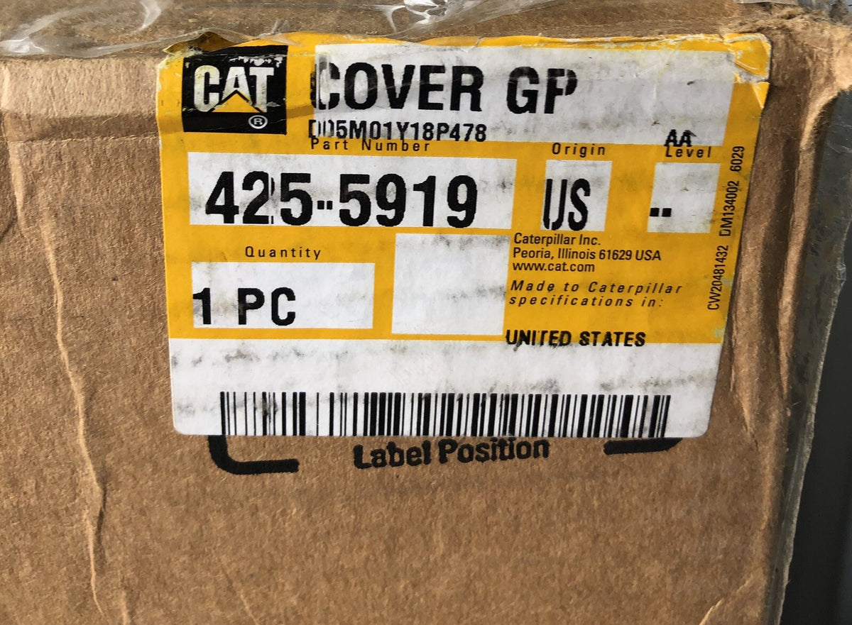 Caterpillar 425-5919 Genuine CAT Cover NEW IN BOX!! FREE SHIPPING!!