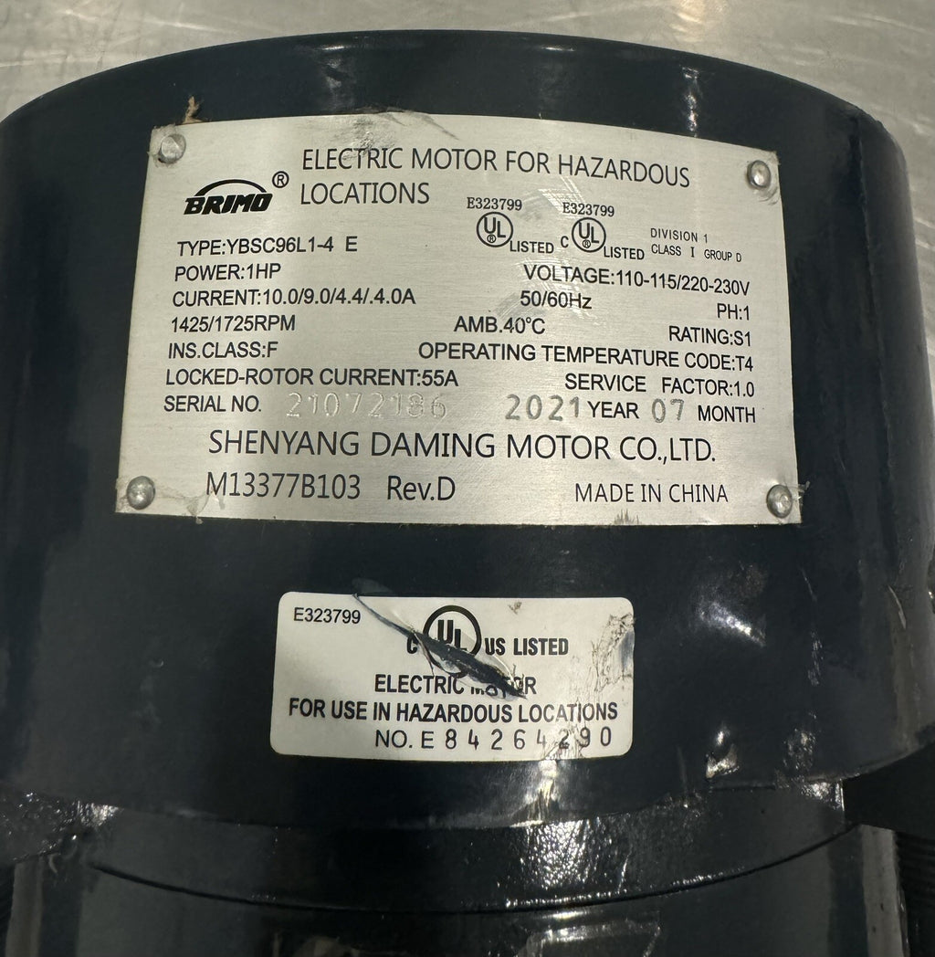 Brimo YBSC96L1-4 Motor 1HP 110-115/220-230V M13377B103 NEW! FREE SHIPPING!