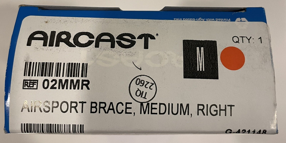 Aircast 02MMR Airsport Ankle Brace Medium Right NEW! FREE SHIPPING!