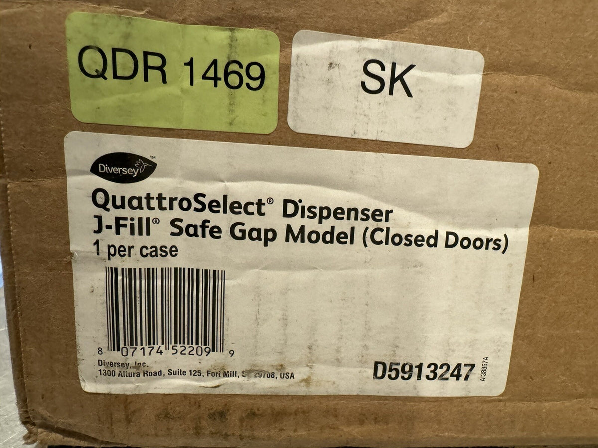 Diversey D5913247 QuattroSelect Dispenser J-Fill Safe Gap 1.5 GPM NEW IN BOX!