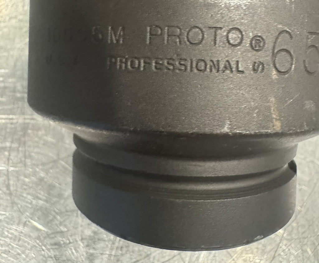 Proto 10065M Imoact Socket 65mm 6 Point 1” Drive NEW! FREE SHIPPING!