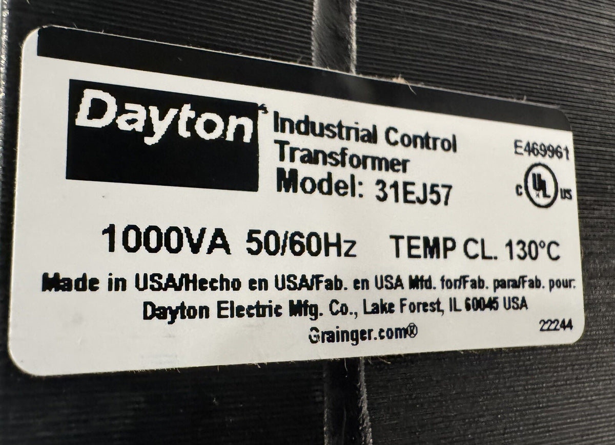 Dayton 31EJ57 Control Transformer 1000VA 50/60Hz NEW IN BOX! DAMAGED CONNECTIONS
