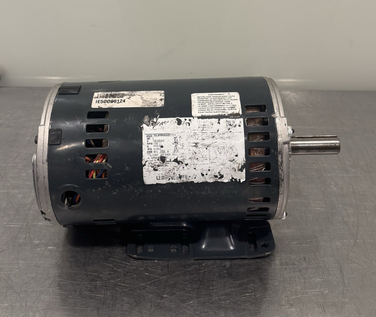 5K49WN4455AX Marathon Motor 3HP 208-230/460V 1725 RPM NEW! FREE SHIPPING!