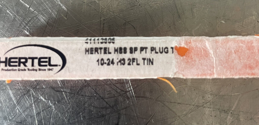 Hertel 41113606 HSS SP PT PLUG 10-24 H3 2FL TIN NEW! FREE SHIPPING!