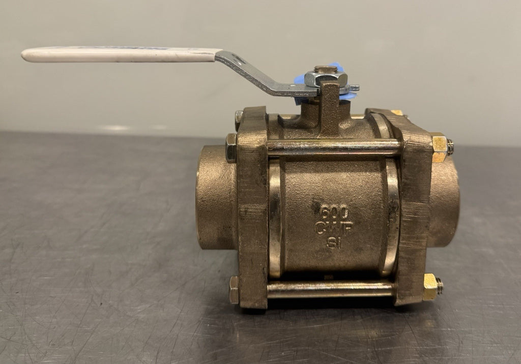 Nibco S595Y-LF 2" Ball Valve Silicone Bronze Full Port Solder NJ9302D NEW!