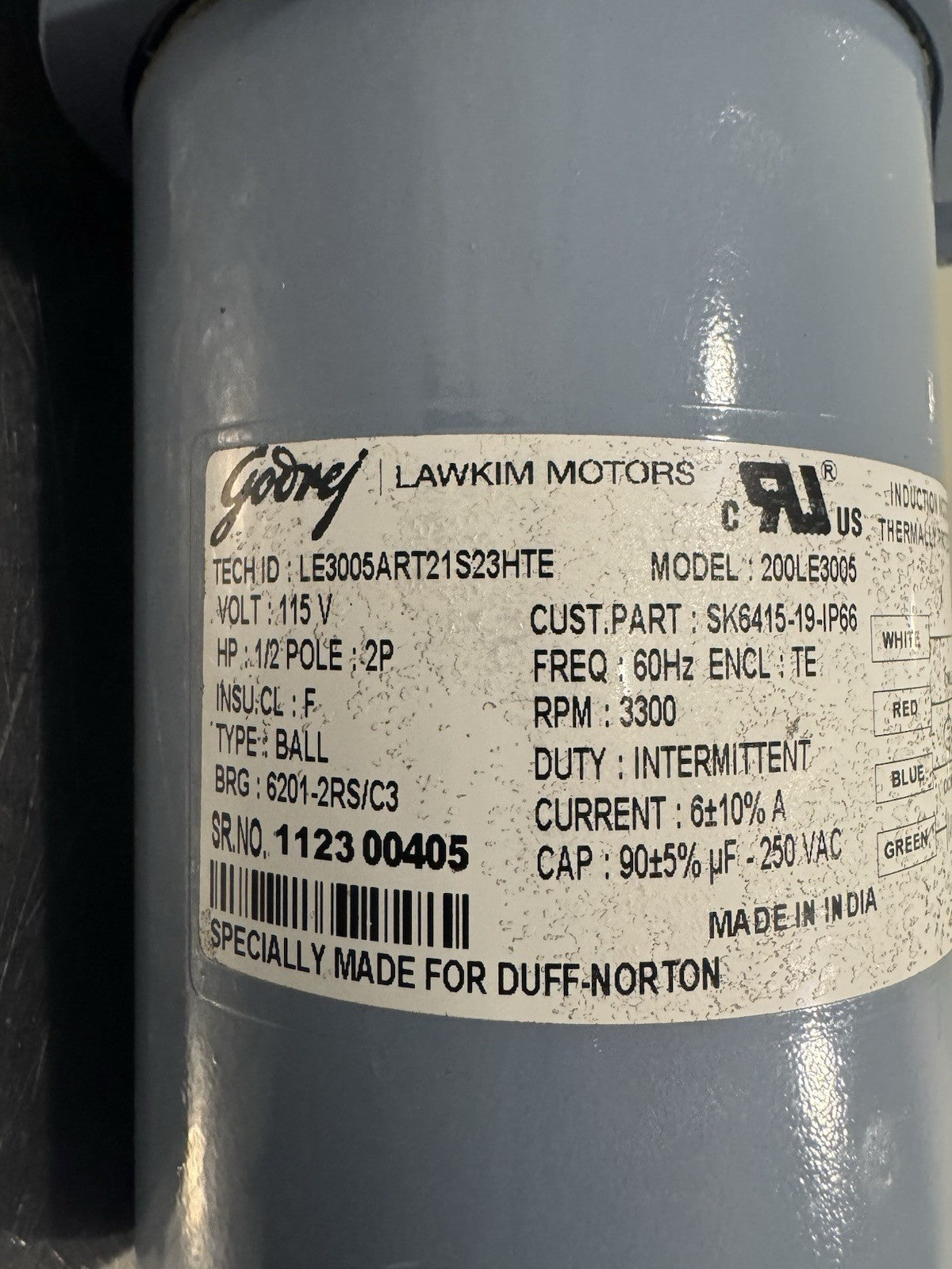 Duff Norton PSPA6415-12 Linear Actuator 115V 12” Stroke NEW! MISSING MOTOR CAP!