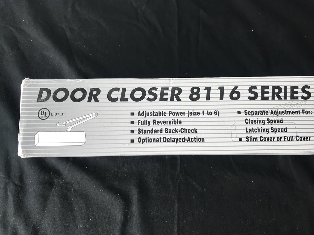 DC Door Closer 8116BCDU Aluminum 8116 Series Power Adjust 1-6 NEW IN BOX