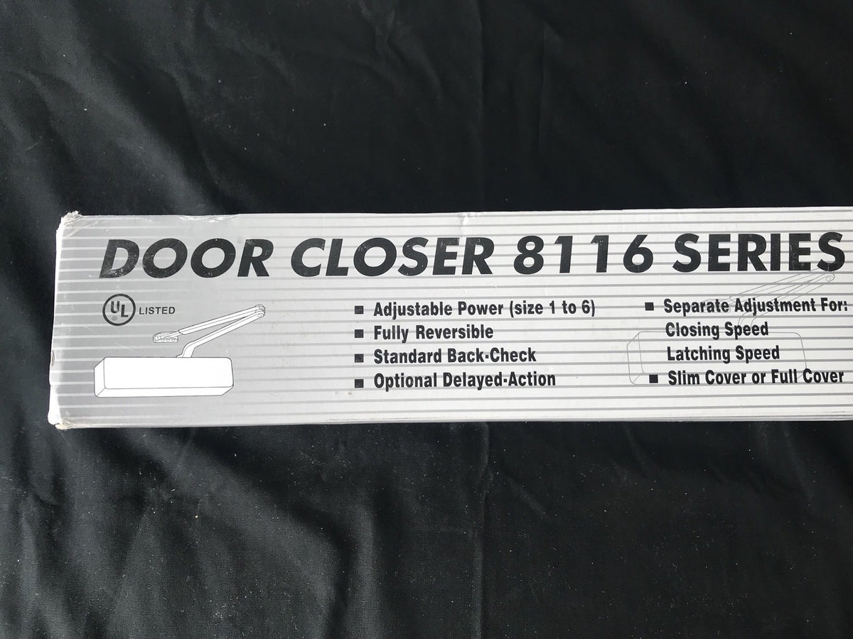 DC Door Closer 8116BCDU Aluminum 8116 Series Power Adjust 1-6 NEW IN BOX