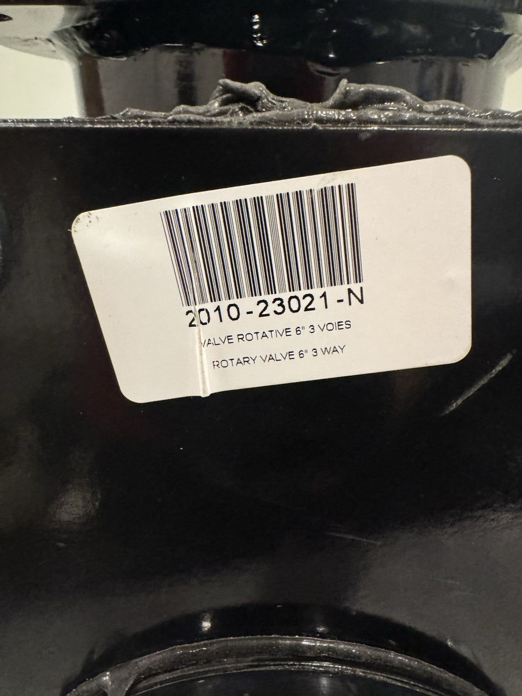 2010-23021-N 3-Way Flanged Rotary Valve 6" NEW! FREE SHIPPING!