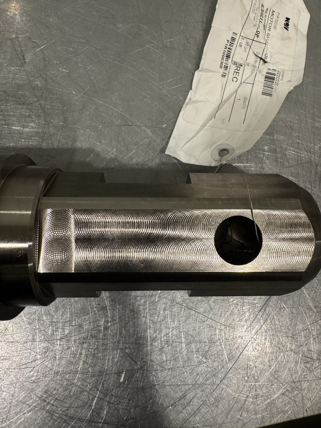 NOV 6791211-0P Motor Shaft 70mm  Keyed Hex End P1R1000360 NEW! FREE SHIPPING!