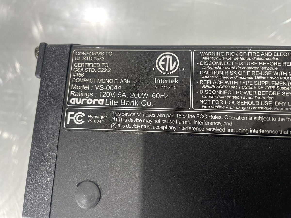 Aurora Lite Bank VS-0044 Compact Mono Flash NEW! FREE SHIPPING!