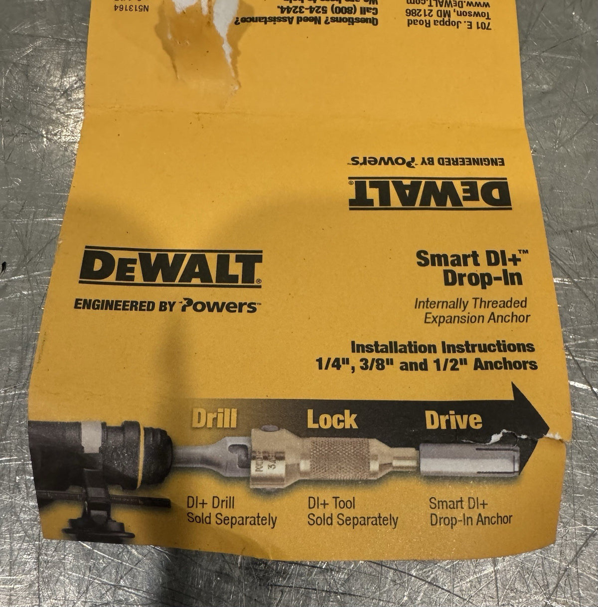 Dewalt 6308SD-PWR Smart DI+ Drop-In Anchor 1/2” 23 PACK NEW! FREE SHIPPING!