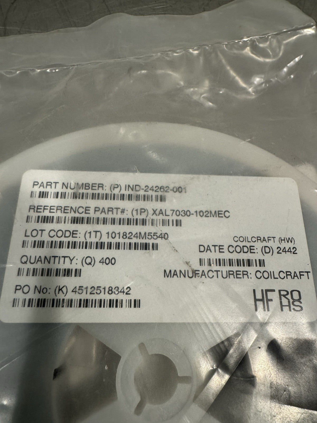 Coilcraft XAL7030-102MEC Inductor IND-24262-001 400 PACK NEW! FREE SHIPPING!